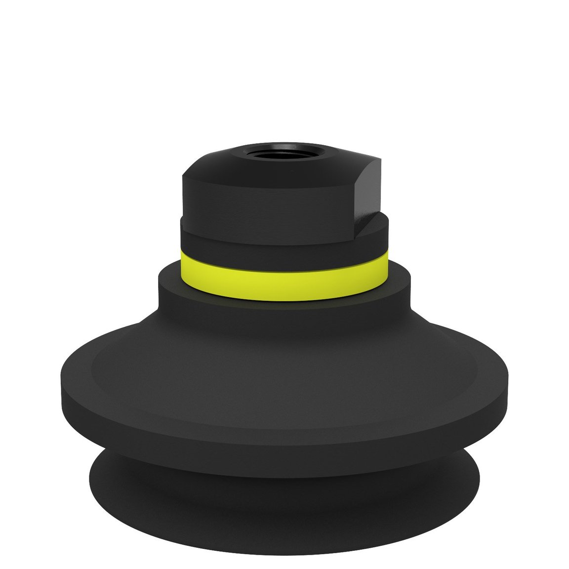 Suction cup B50-2 Nitrile-PVC with filter, 1/8" NPSF female, with dual flow control valve - 1