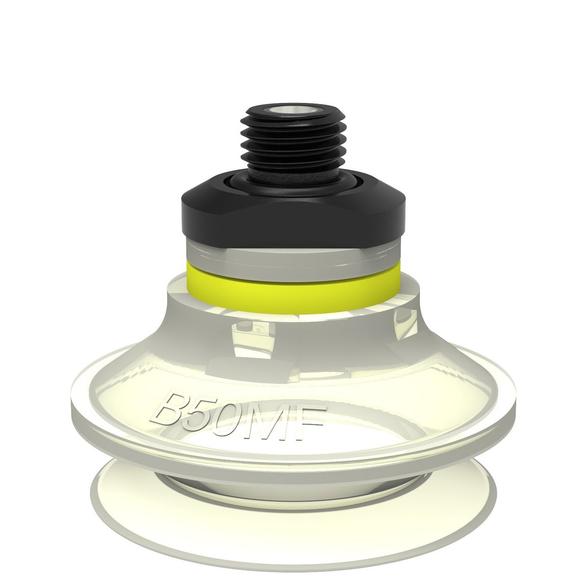 Suction cup B50MF Thermoelastic polyurethane, G1/4" male, with mesh filter - 1
