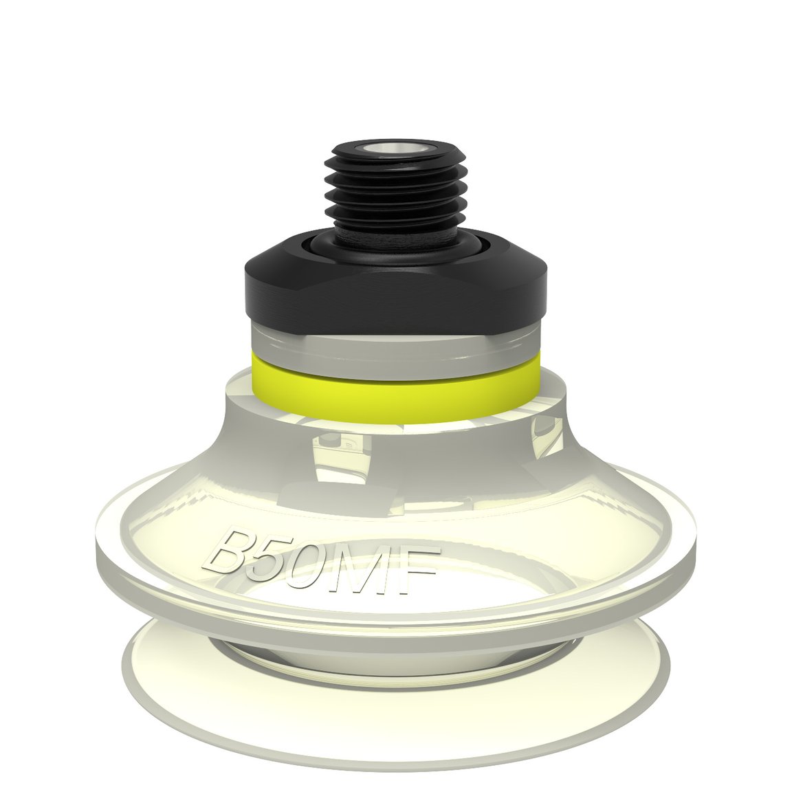 Sugkopp B50MF Termoplastisk polyuretan, G1/4" utv., med filternät - 1
