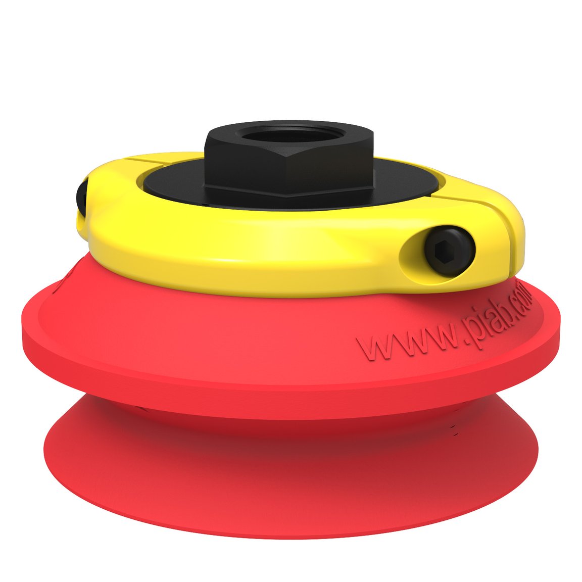 Suction cup B75 Silicone, G3/8" female, clamp ring with mesh filter