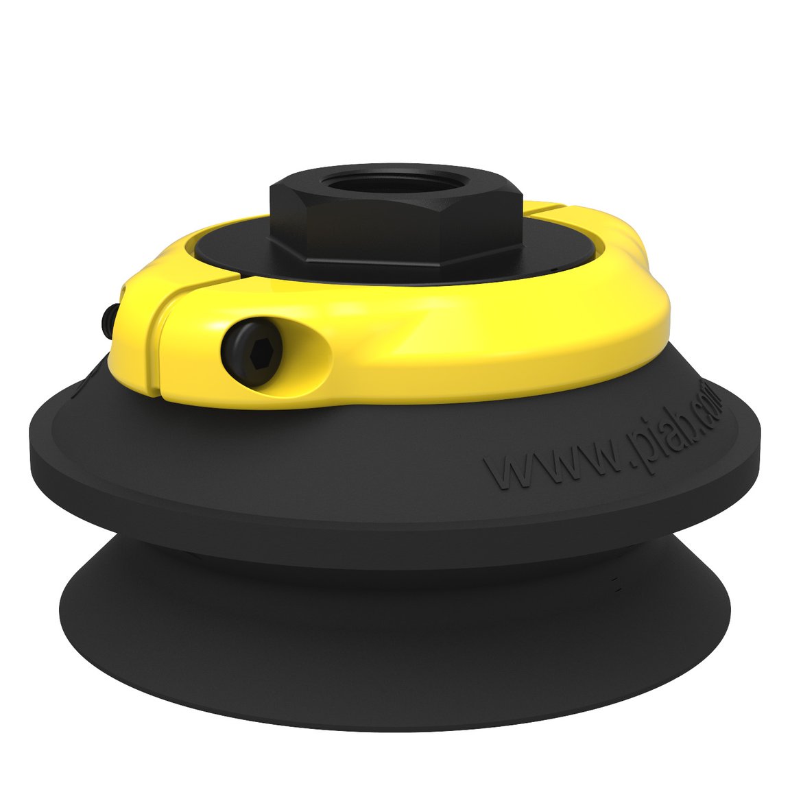 Suction cup B75 Nitrile-PVC, 3/8" NPSF female, clamp ring with mesh filter