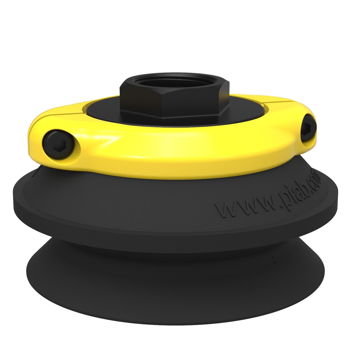 Suction cup B75 Nitrile-PVC, G1/2" female, clamp ring with mesh filter