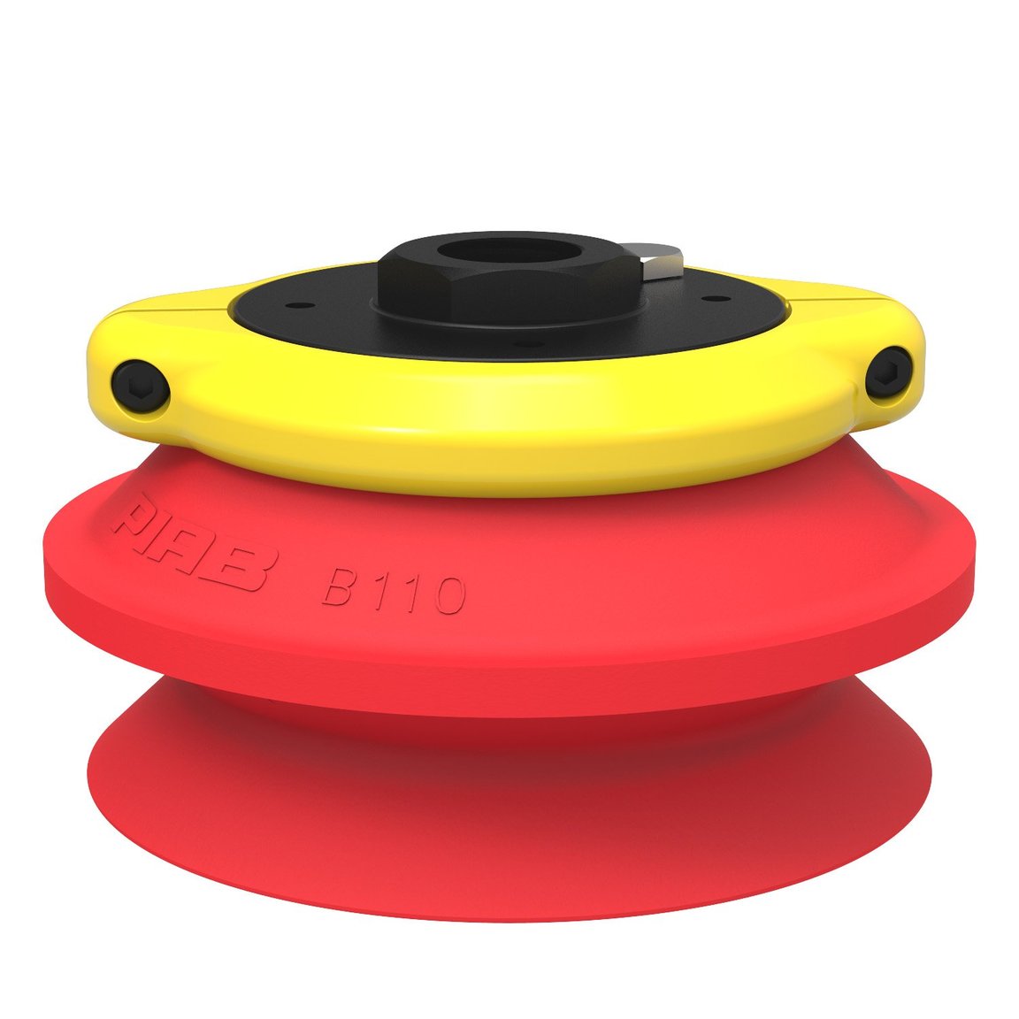 Suction cup B110 Silicone, G1/2" female, clamp ring with mesh filter