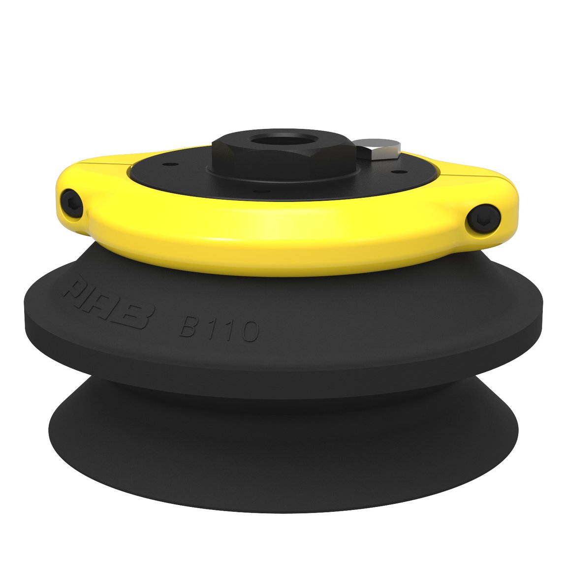 Suction cup B110 Nitrile-PVC, G3/8" female, clamp ring with mesh filter