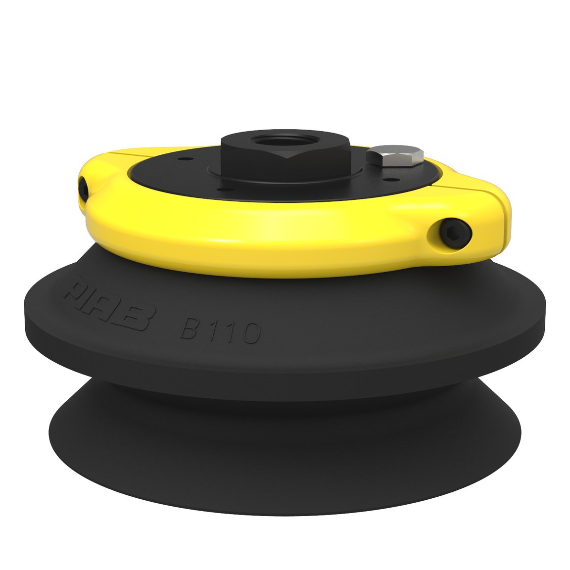 Suction cup B110 Nitrile-PVC, 3/8" NPSF female, clamp ring with mesh filter - 1