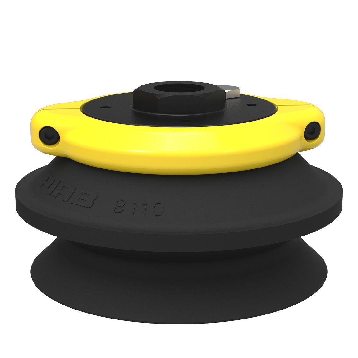 Suction cup B110 Nitrile-PVC, G1/2" female, clamp ring with mesh filter