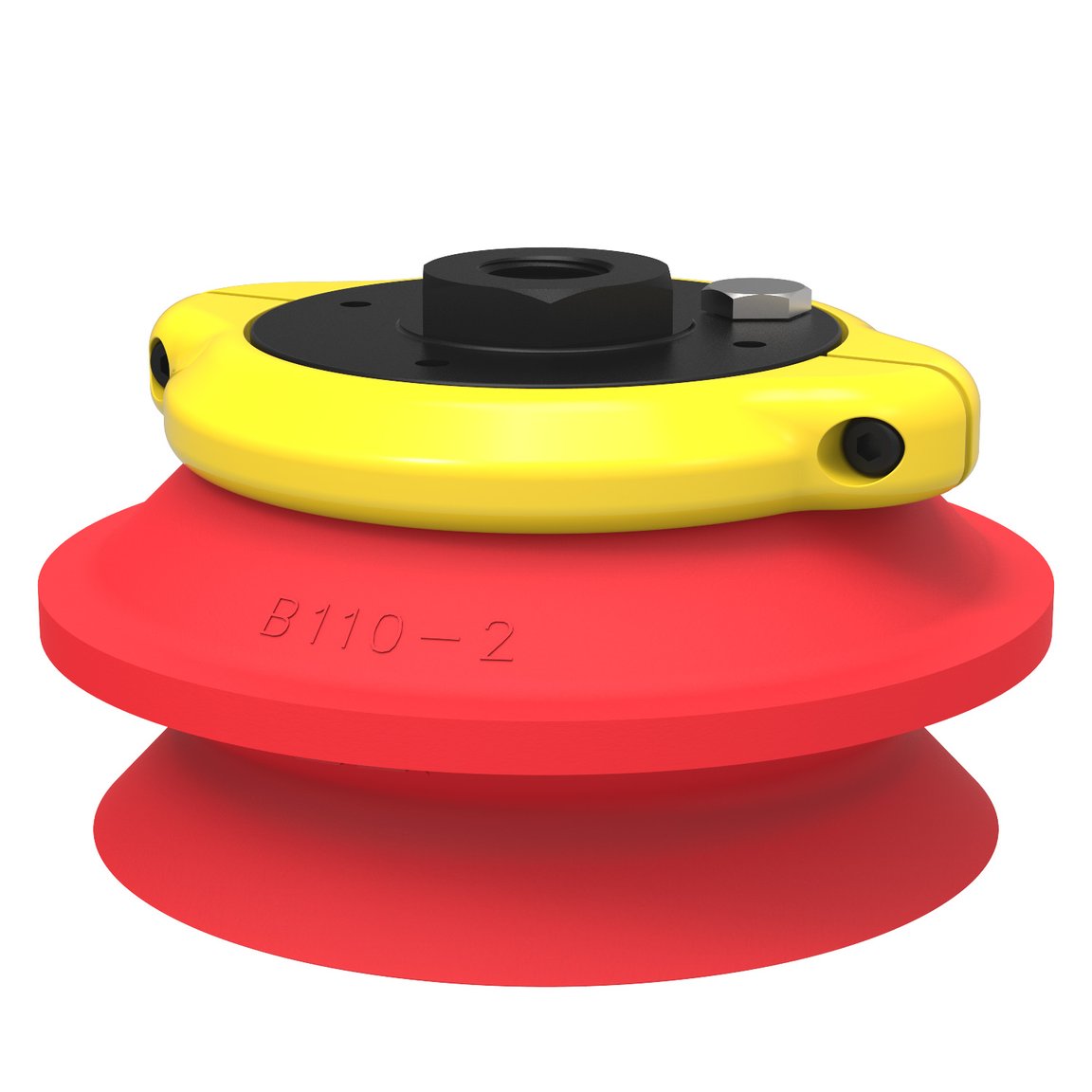 Suction cup B110-2 Silicone with filter, 3/8" NPSF female, with mesh filter - 1