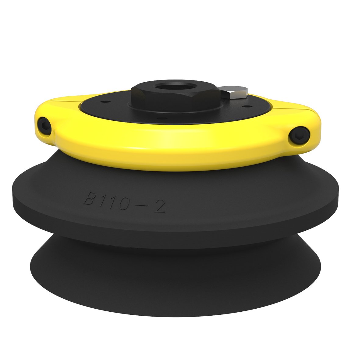 Suction cup B110-2 Nitrile-PVC, G3/8" female, clamp ring with mesh filter - 1
