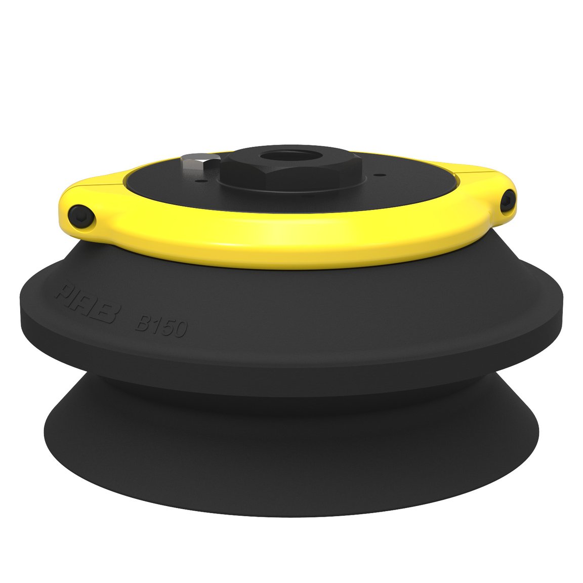 Suction cup B150 Nitrile-PVC, G1/2" female, clamp ring with mesh filter - 1