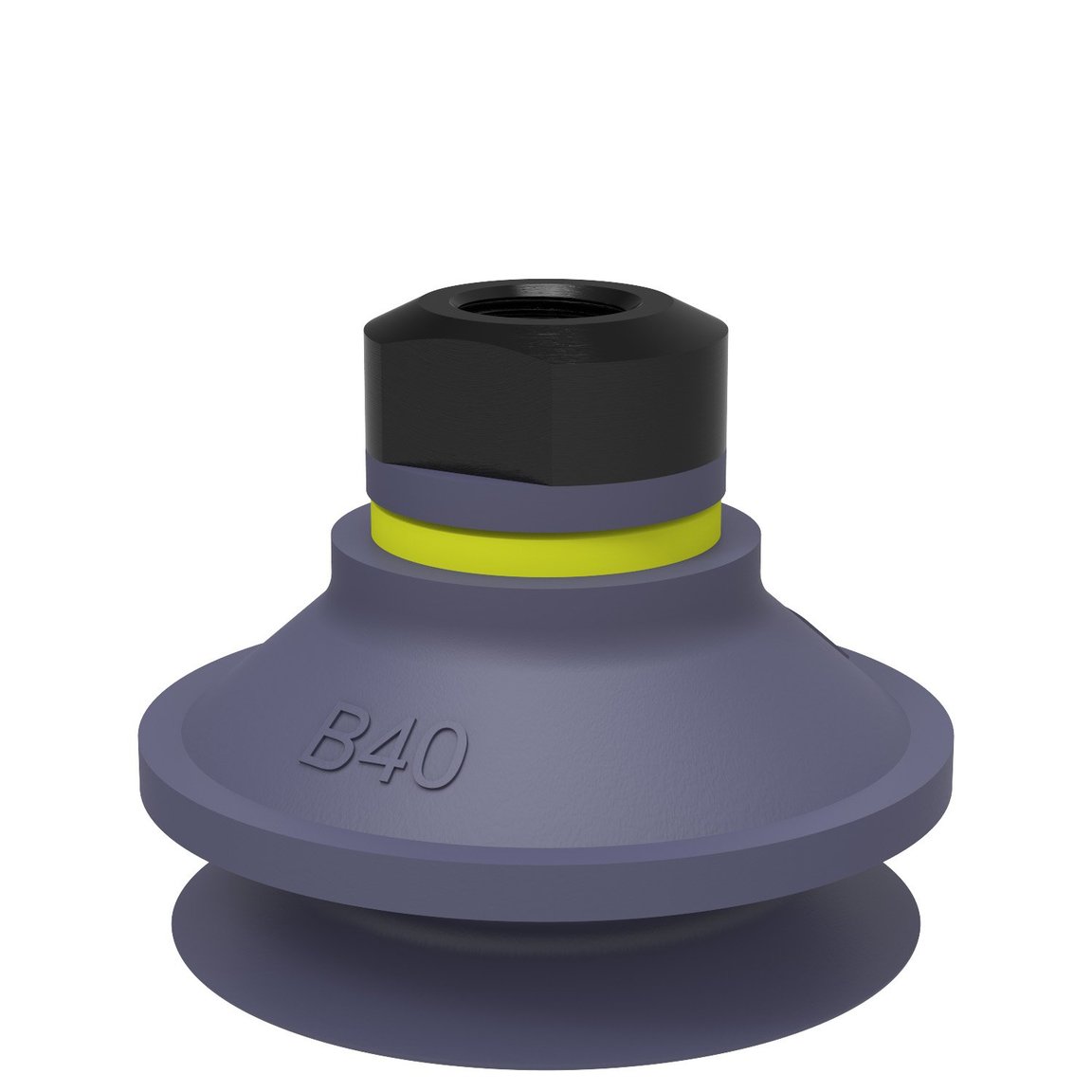 Suction cup B40 HNBR, 1/8" NPSF female, with mesh filter