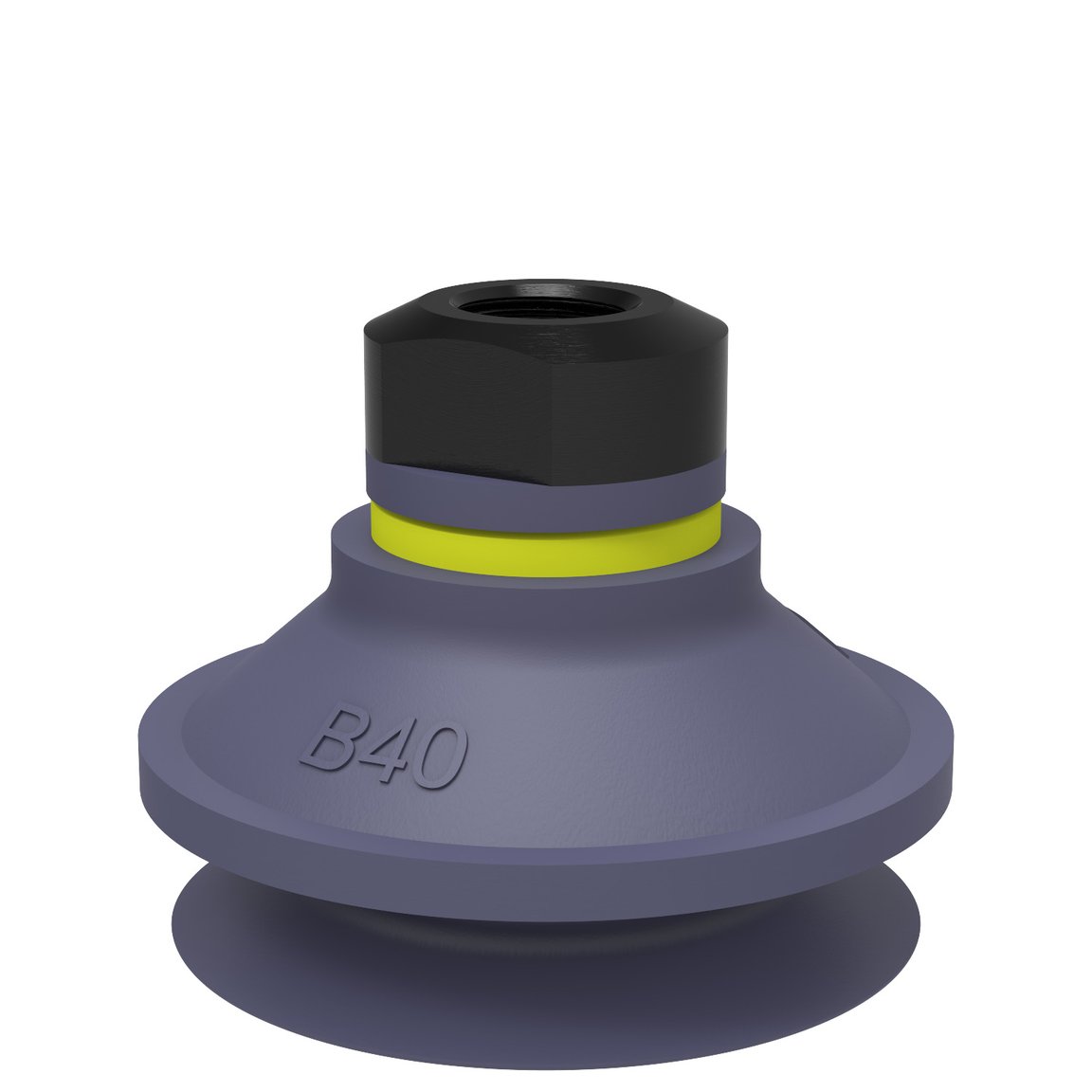 Sugkopp B40 HNBR, 1/8" NPSF inv., med filternät - 1