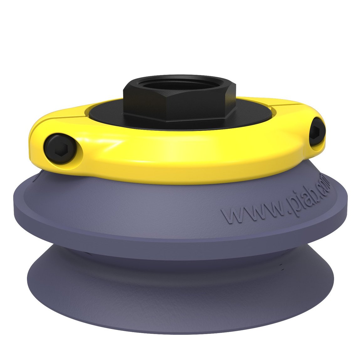 Suction cup B75 HNBR, G1/2" female, clamp ring with mesh filter