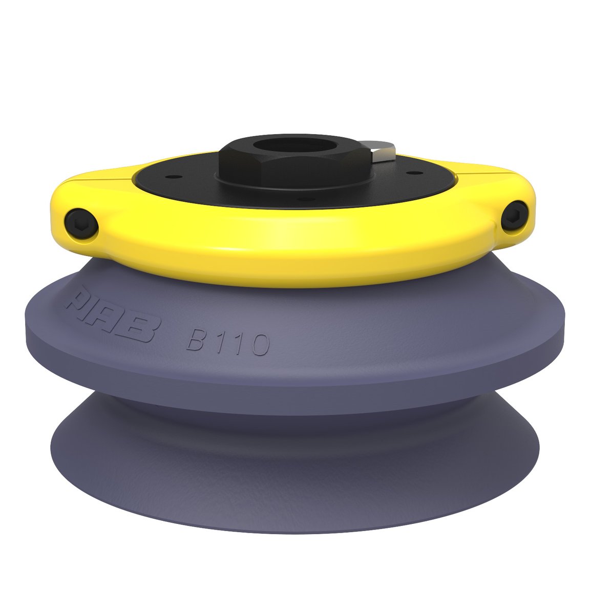 Suction cup B110 HNBR, G1/2" female, clamp ring with mesh filter