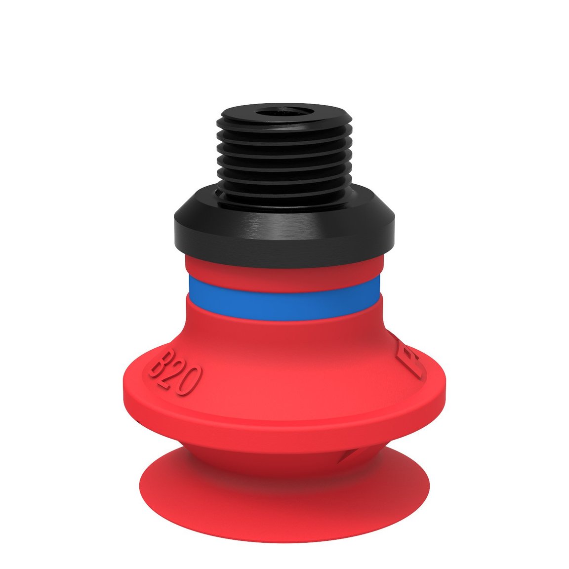 Suction cup B20 Silicone, G1/8" male/M5 female, PA - 1