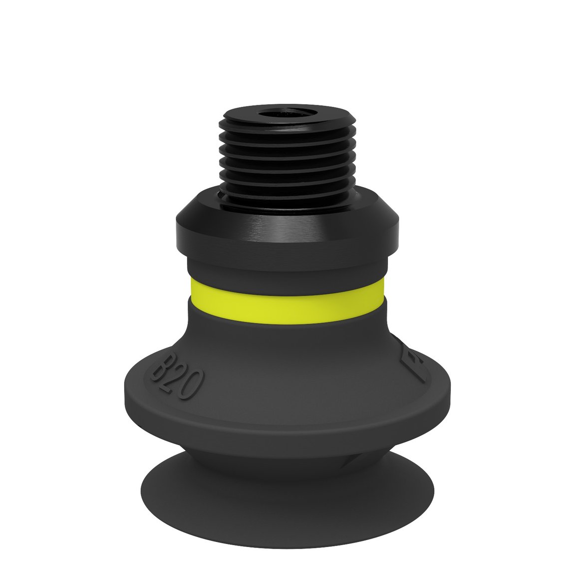 Ventosa B20 Cloroprene, G1/8" maschio/M5 femmina, PA - 1