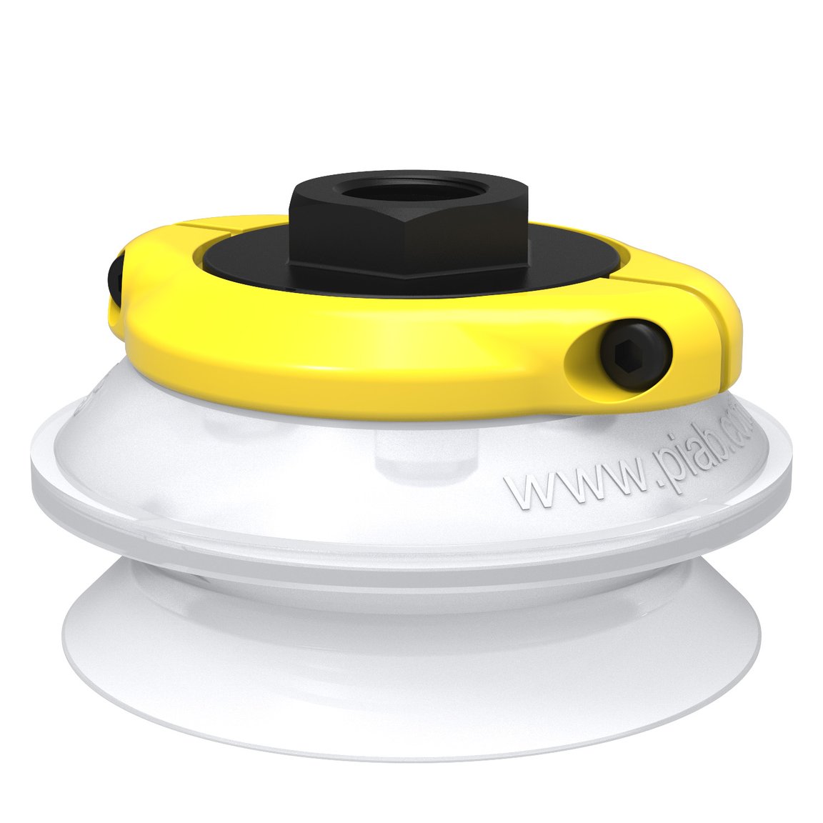 Suction cup B75 Silicone FCM, G3/8" female, clamp ring with mesh filter - 1