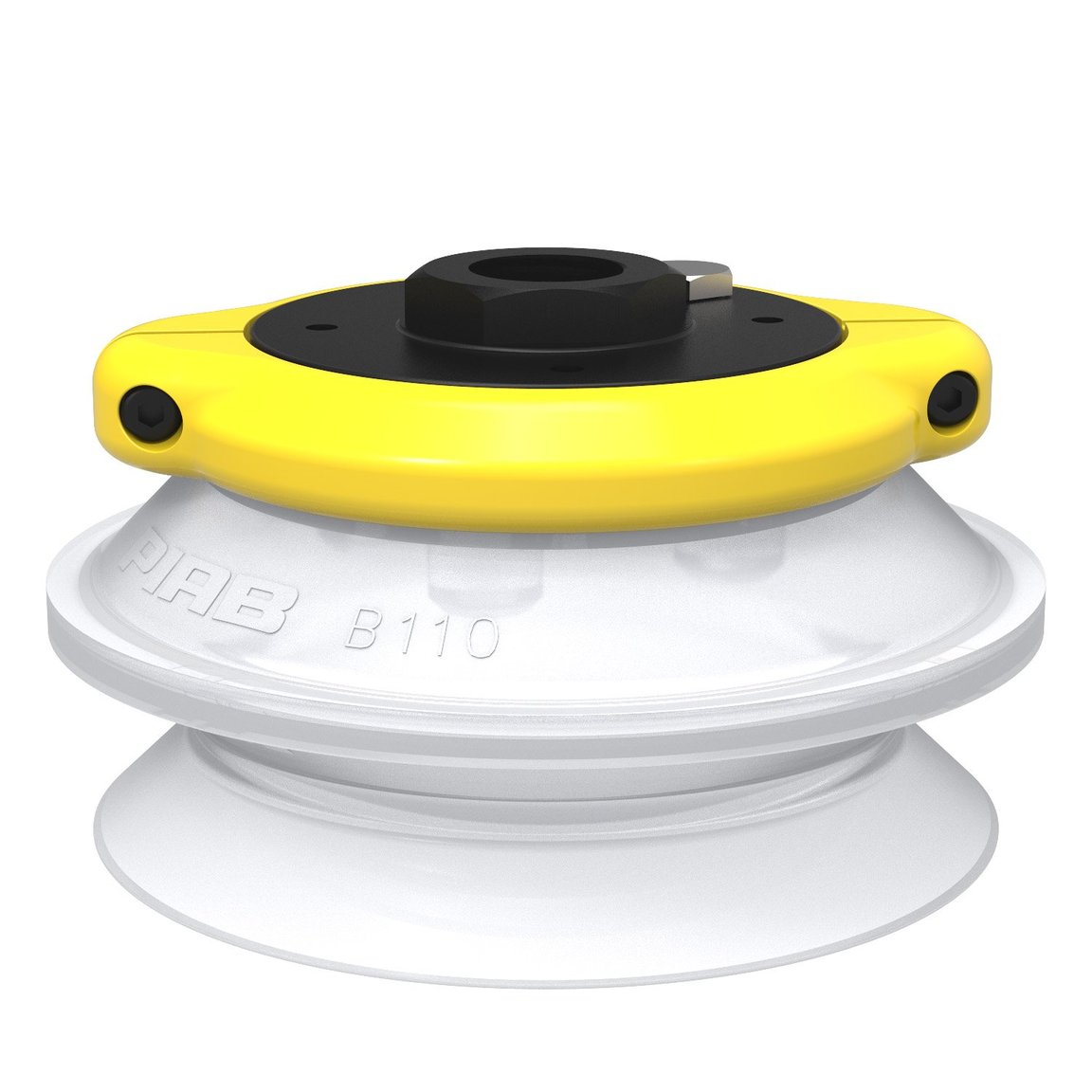 Suction cup B110 Silicone FCM, G1/2" female, clamp ring with mesh filter - 1