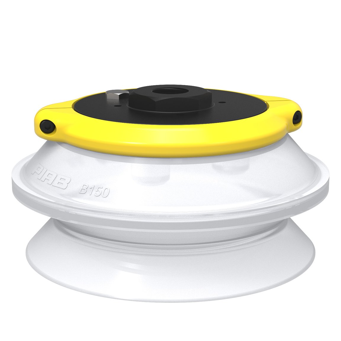 Suction cup B150 Silicone FCM, G1/2" female, clamp ring with mesh filter - 1