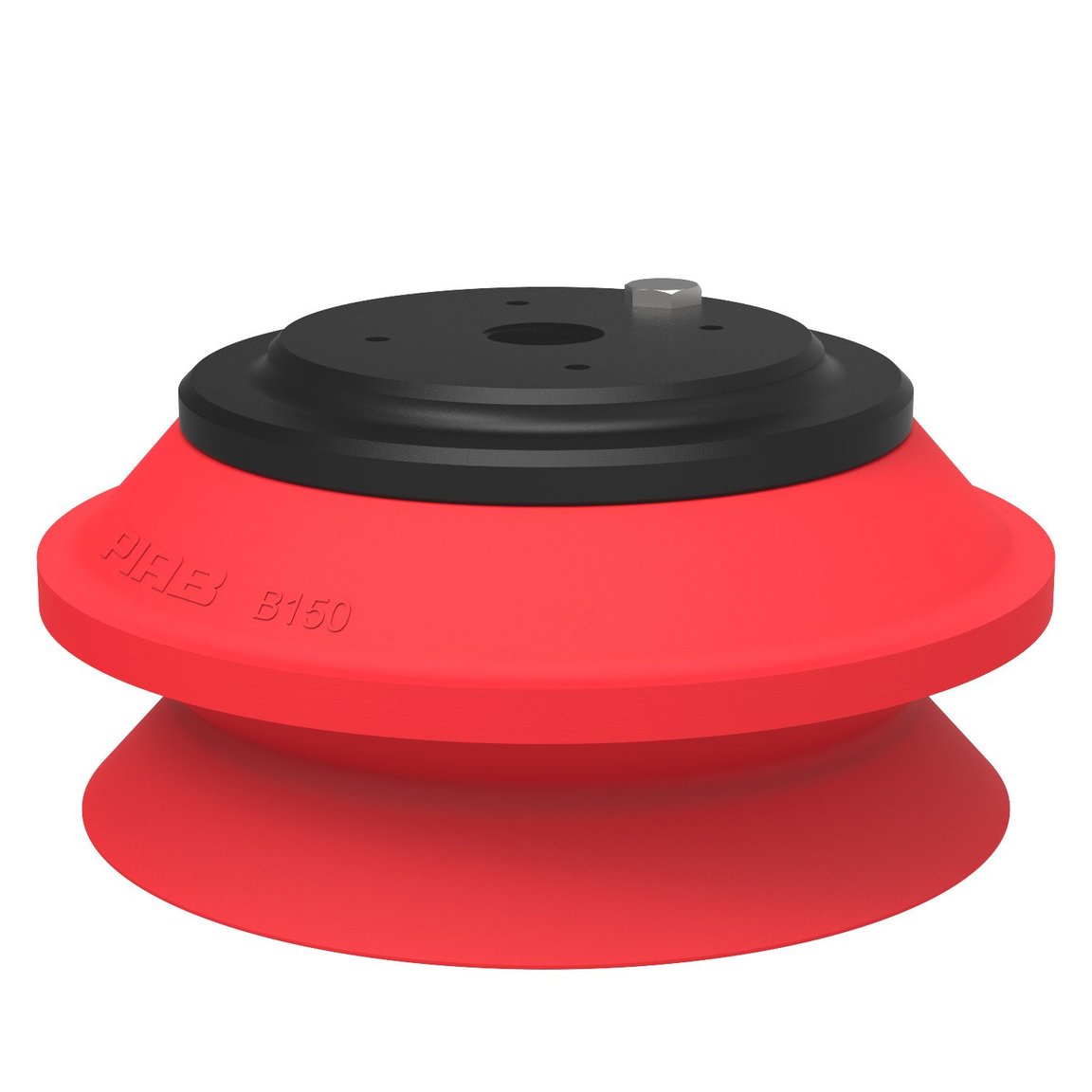 Suction cup B150 Silicone, G1/2" female Al, with mesh filter