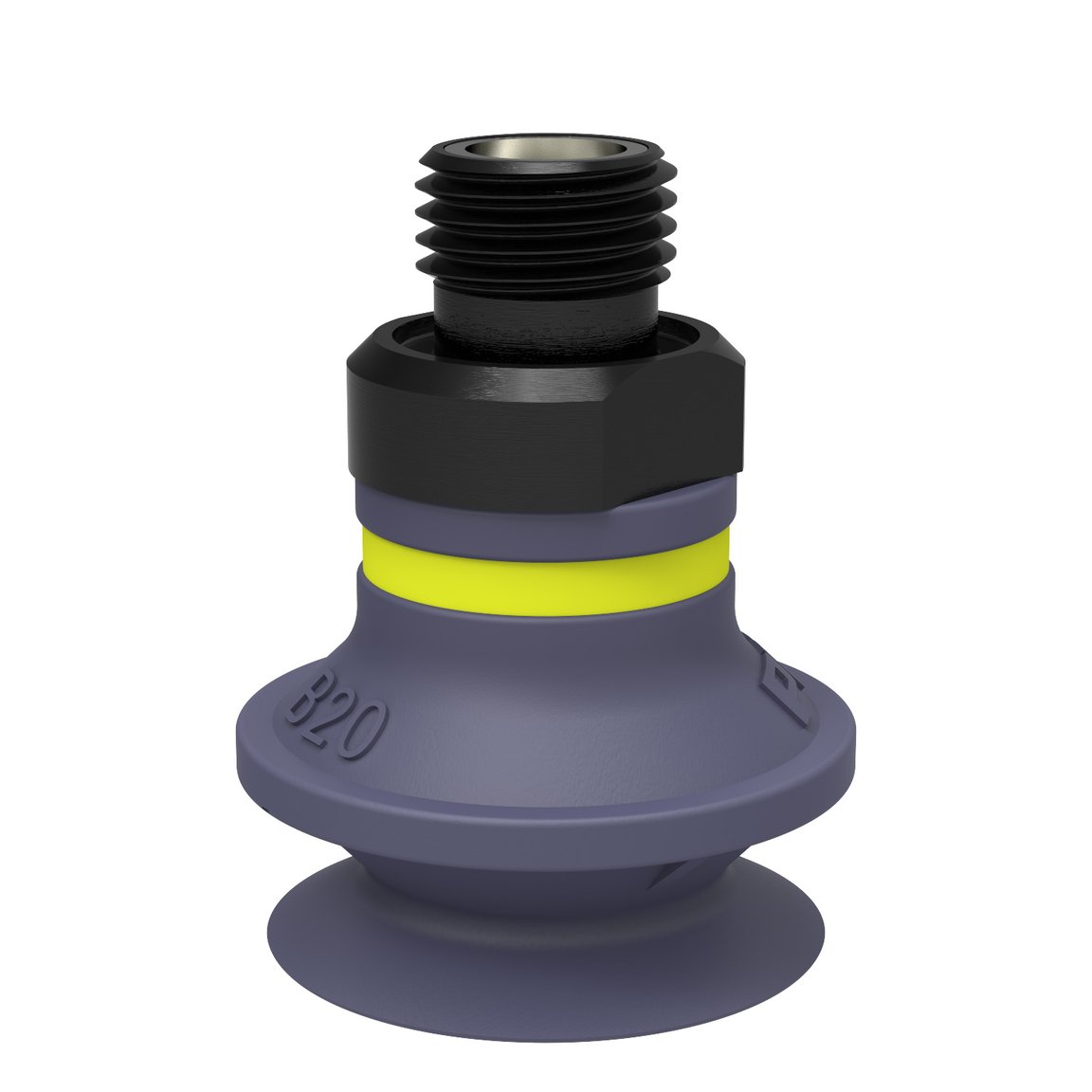 Suction cup B20 HNBR, G1/8" male, with mesh filter - 1