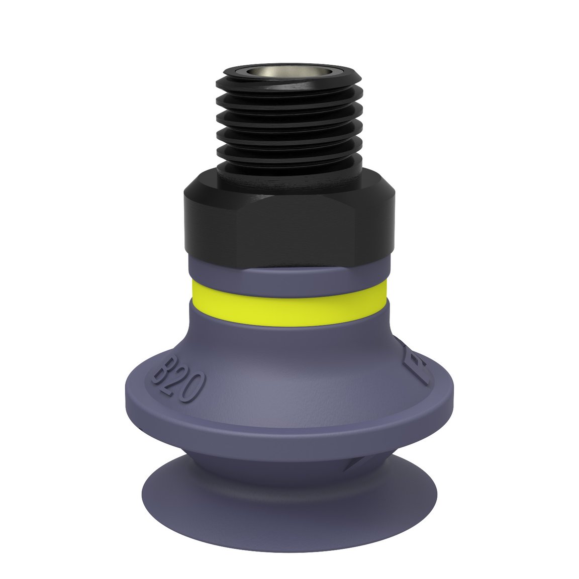 Suction cup B20 HNBR, 1/8" NPT male, with mesh filter - 1