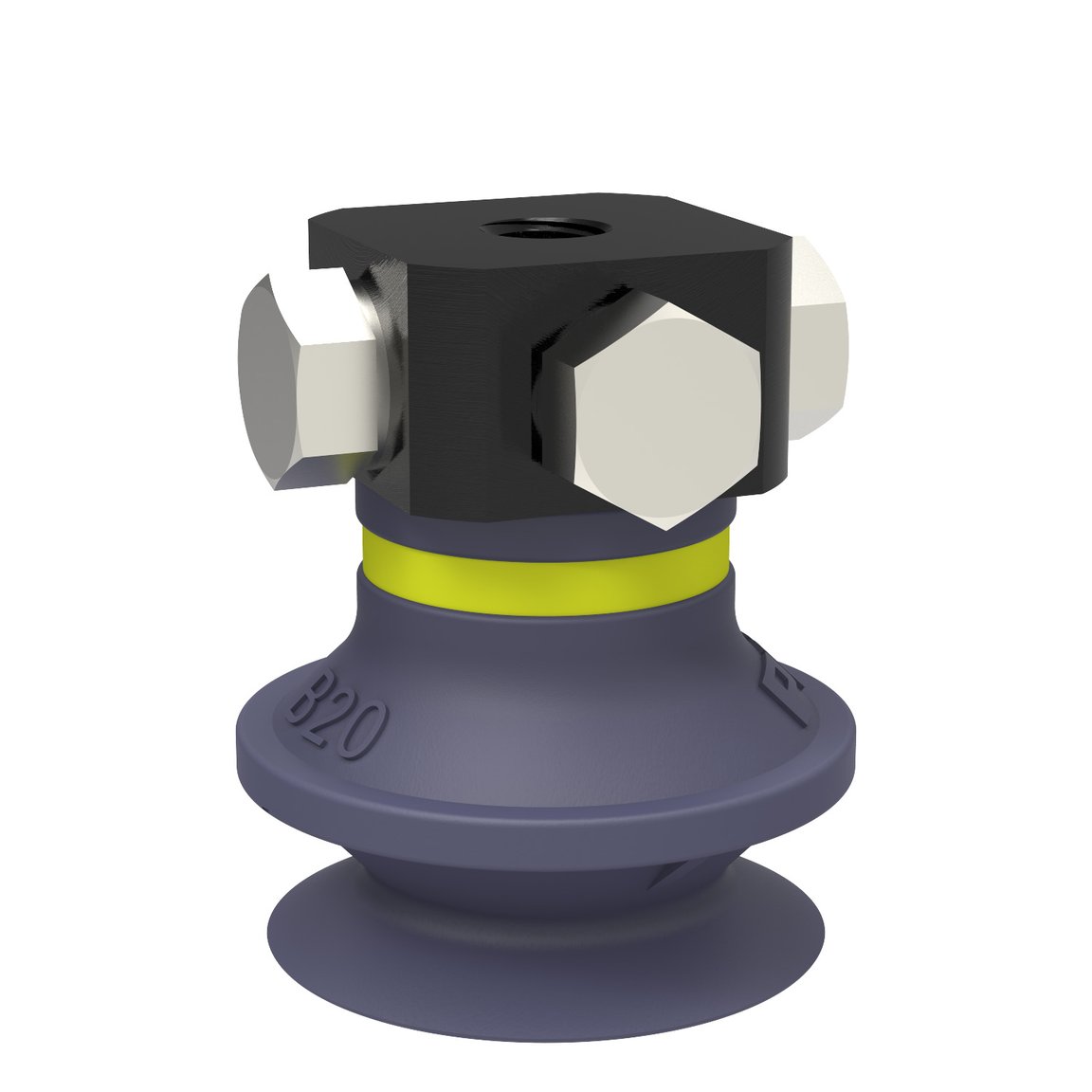 Suction cup B20 HNBR, 5xM5 female - 1