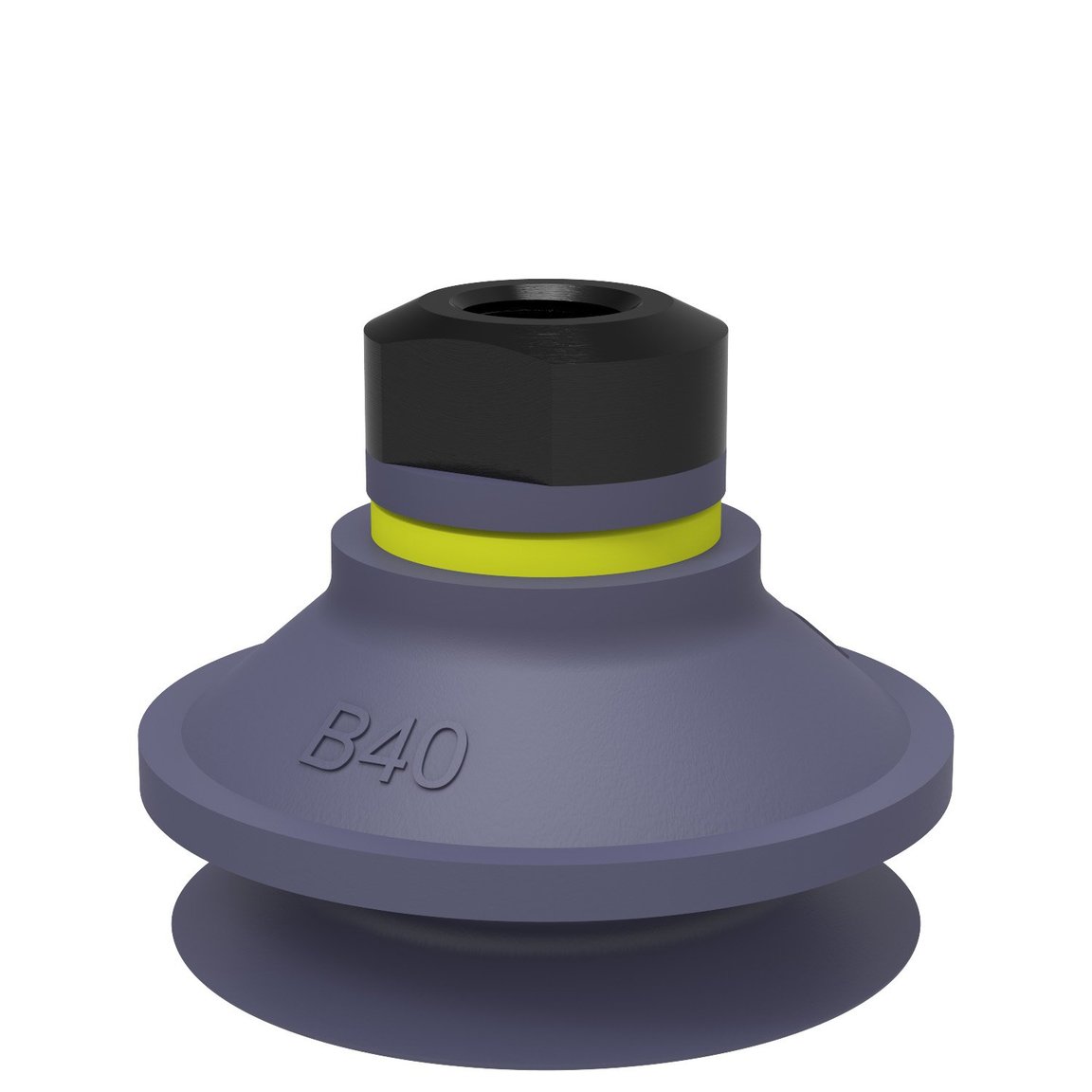 Suction cup B40 HNBR, 1/8" NPSF female - 1