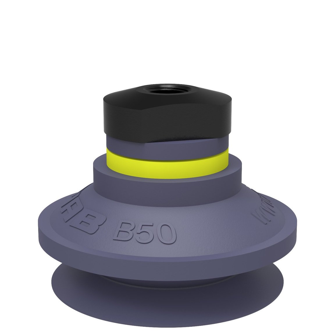 Suction cup B50 HNBR, 1/8" NPSF female, with dual flow control valve