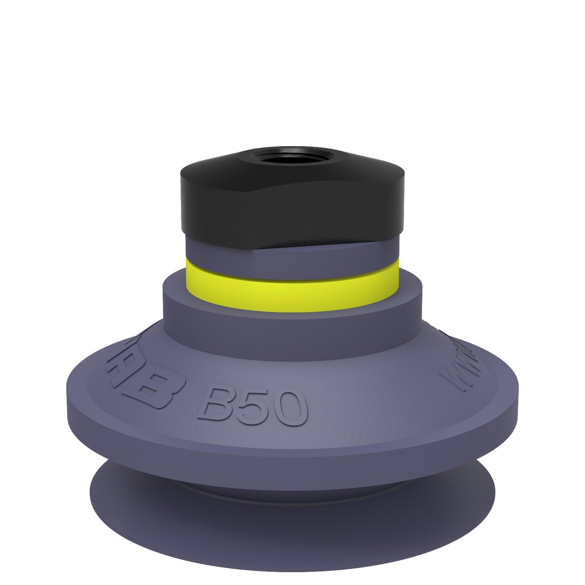 Suction cup B50 HNBR, 1/8" NPSF female, with dual flow control valve - 1