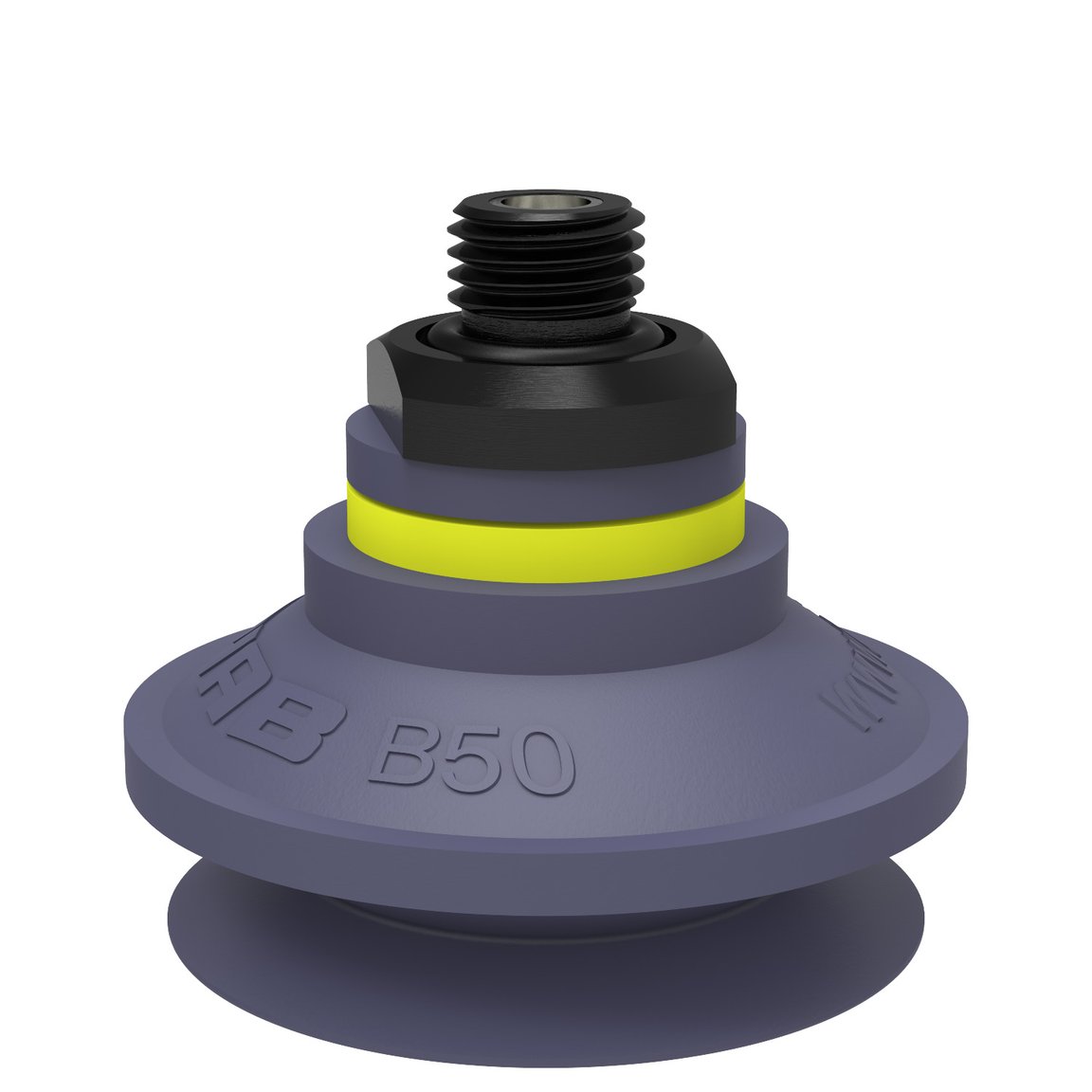 Suction cup B50 HNBR, G1/4" male, with dual flow control valve - 1