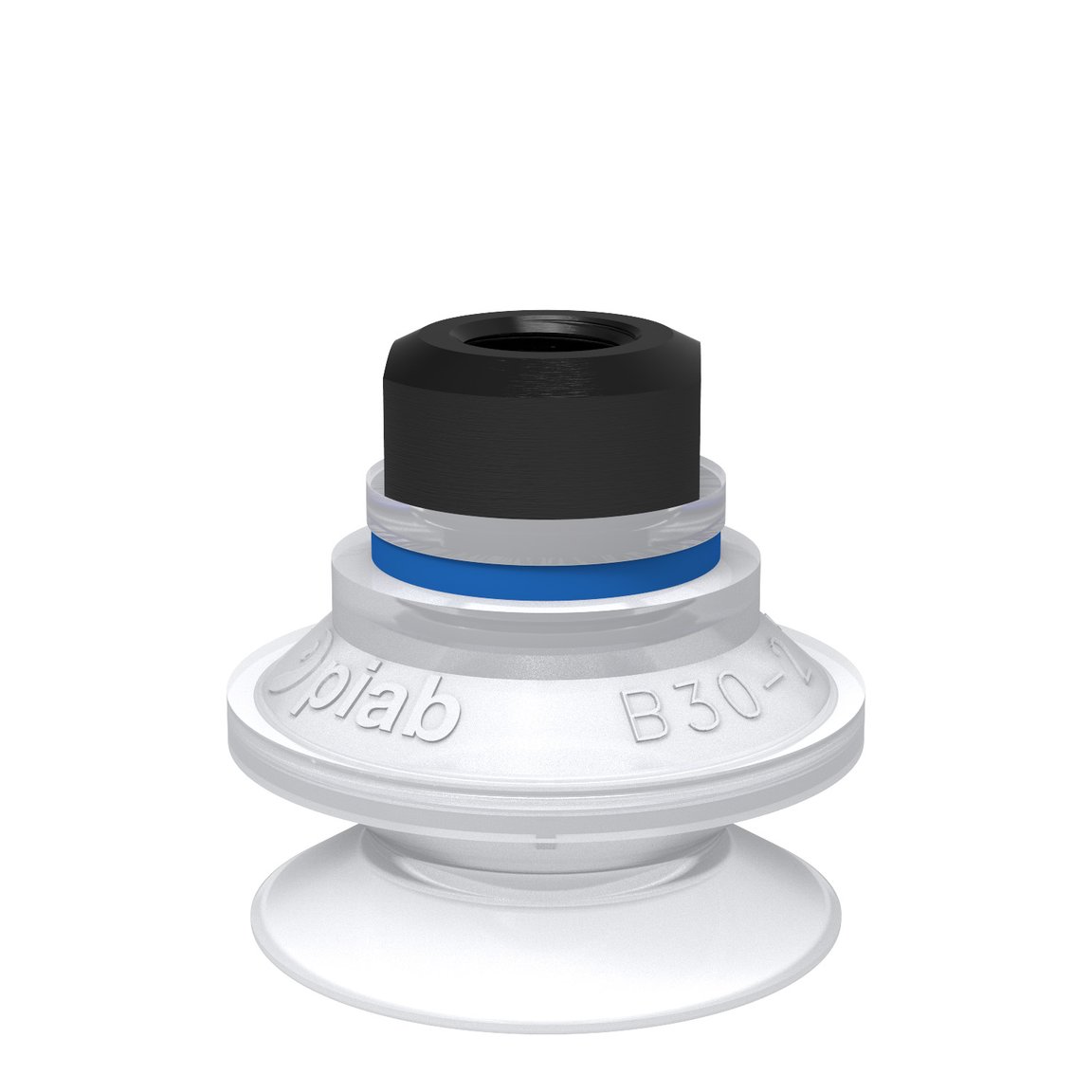 Suction cup B30-2 Silicone FCM, 1/8" NPSF female, with mesh filter - 1