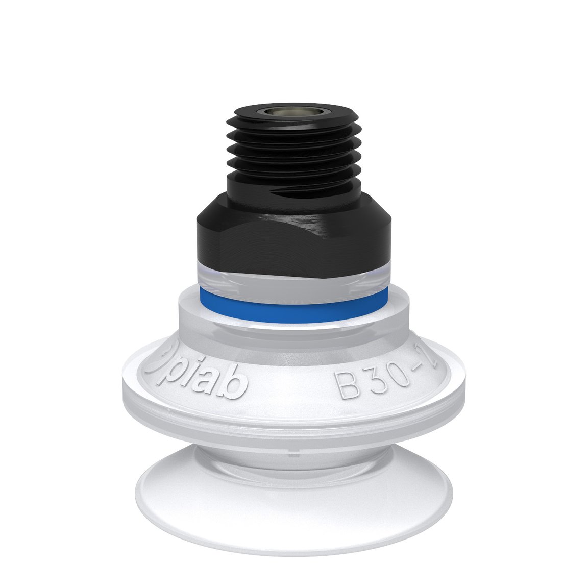 Suction cup B30-2 Silicone FCM, 1/4" NPT male, with mesh filter - 1
