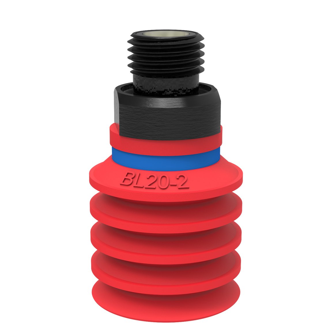 Suction cup BL20-2 Silicone, G1/8" male, with mesh filter - 1