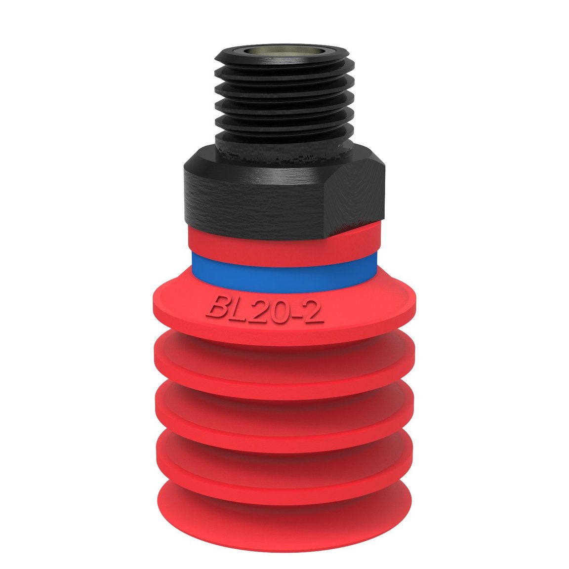 Suction cup BL20-2 Silicone, 1/8" NPT male, with mesh filter - 1