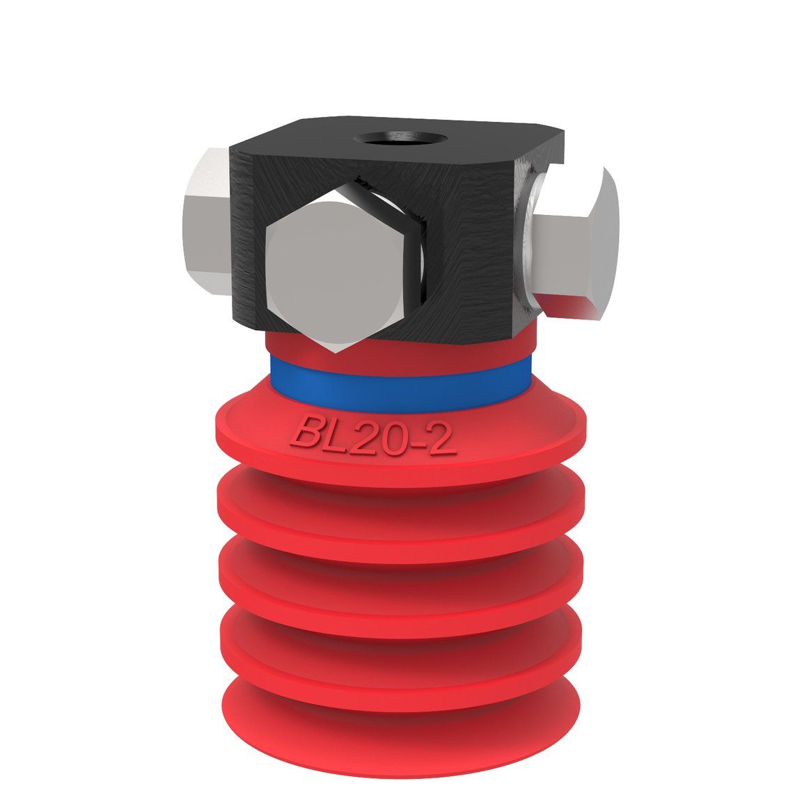 Suction cup BL20-2 Silicone, 5xM5 female - 1