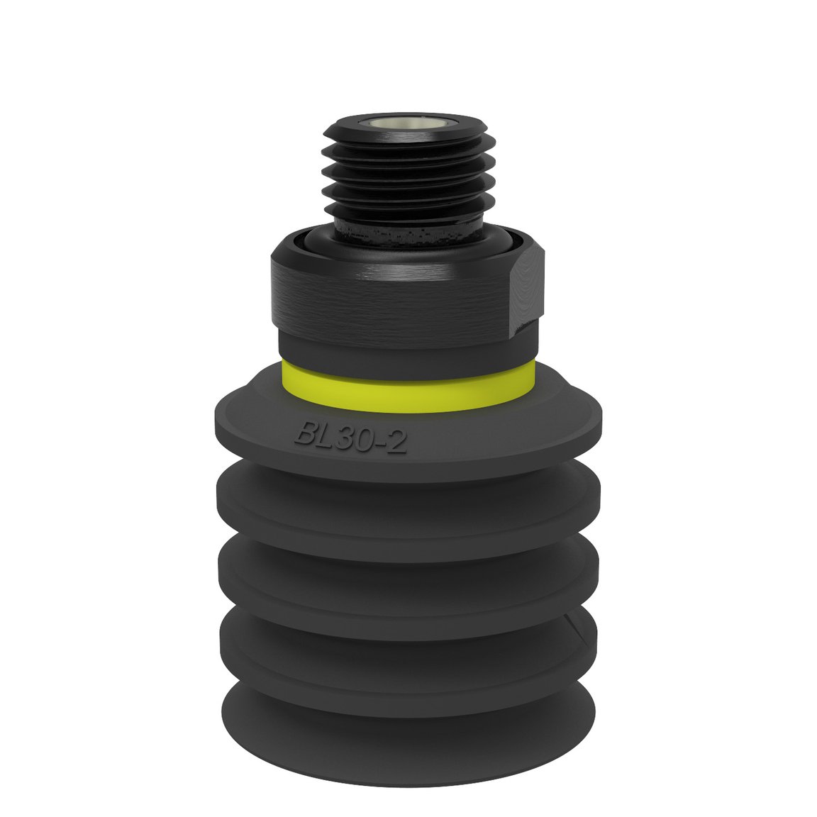 Suction cup BL30-2 Chloroprene, G1/4" male, with mesh filter and dual flow control valve
