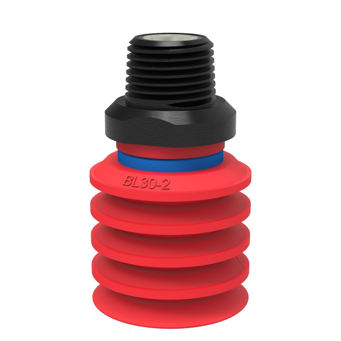 Suction cup BL30-2 Silicone, NPT3/8" male, with mesh filter - 1