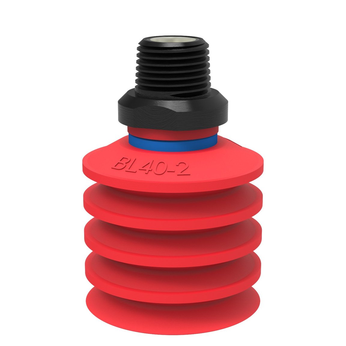 Suction cup BL40-2 Silicone, NPT3/8" male, with mesh filter - 1