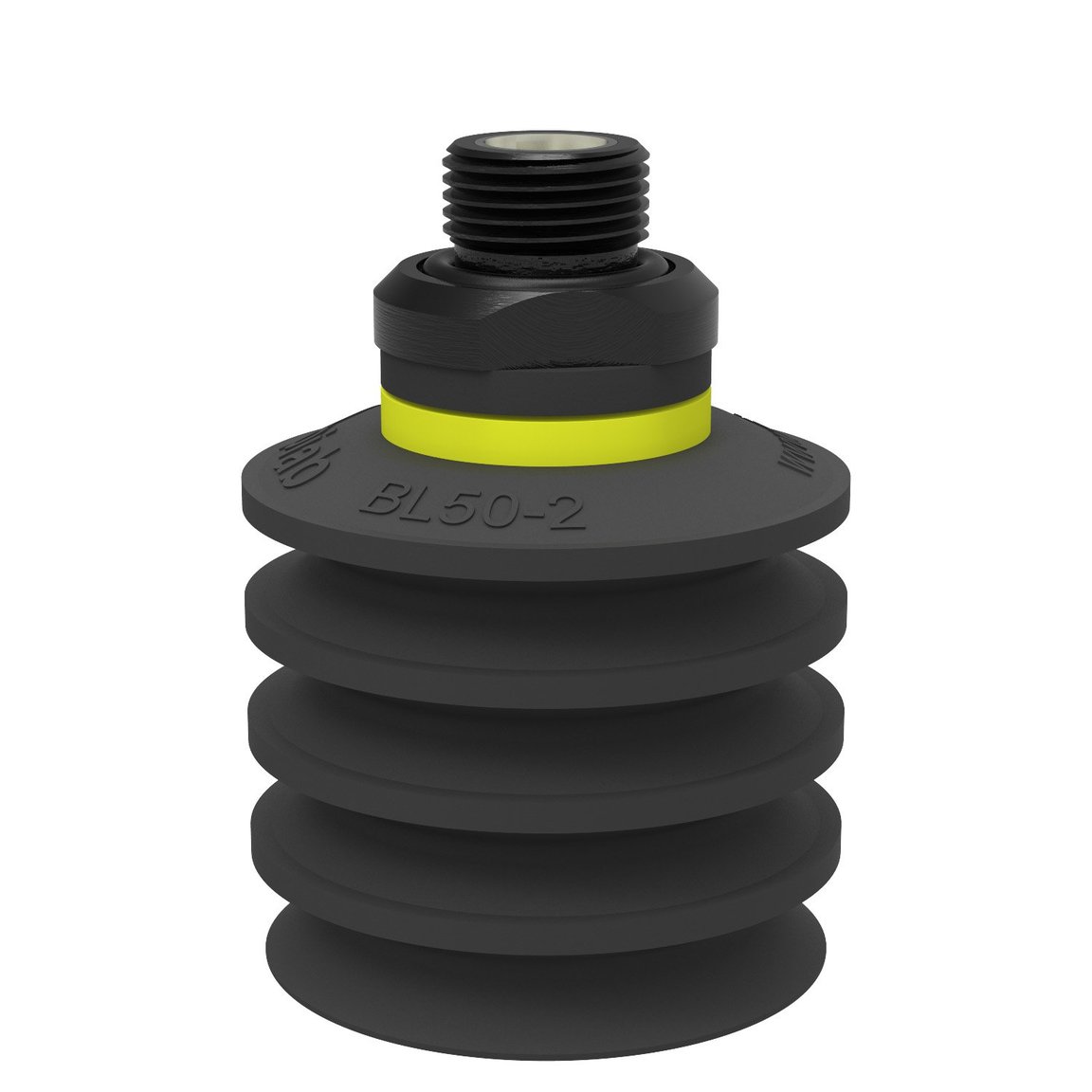 Suction cup BL50-2 Chloroprene, G3/8" male, with mesh filter and dual flow control valve - 1