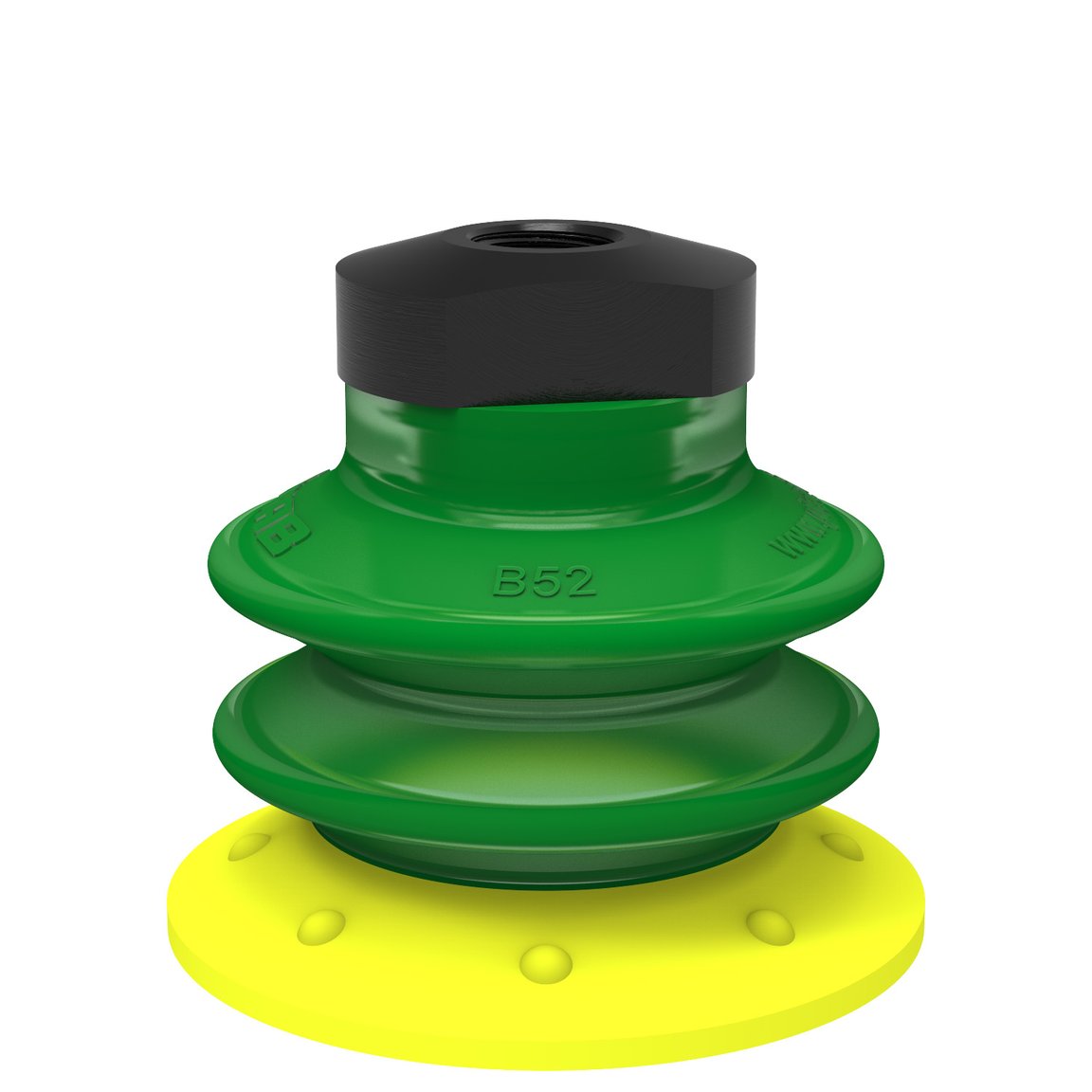 Suction cup BX52P Polyurethane 30/60 with filter, 1/8" NPSF female, with mesh filter - 1