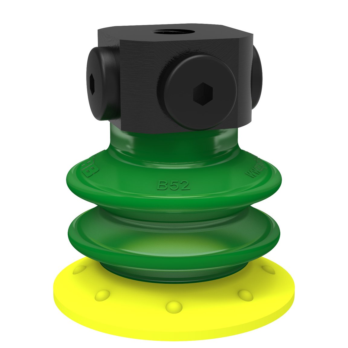 Suction cup BX52P Polyurethane 30/60 with filter, 5x1/8" NPSF female - 1