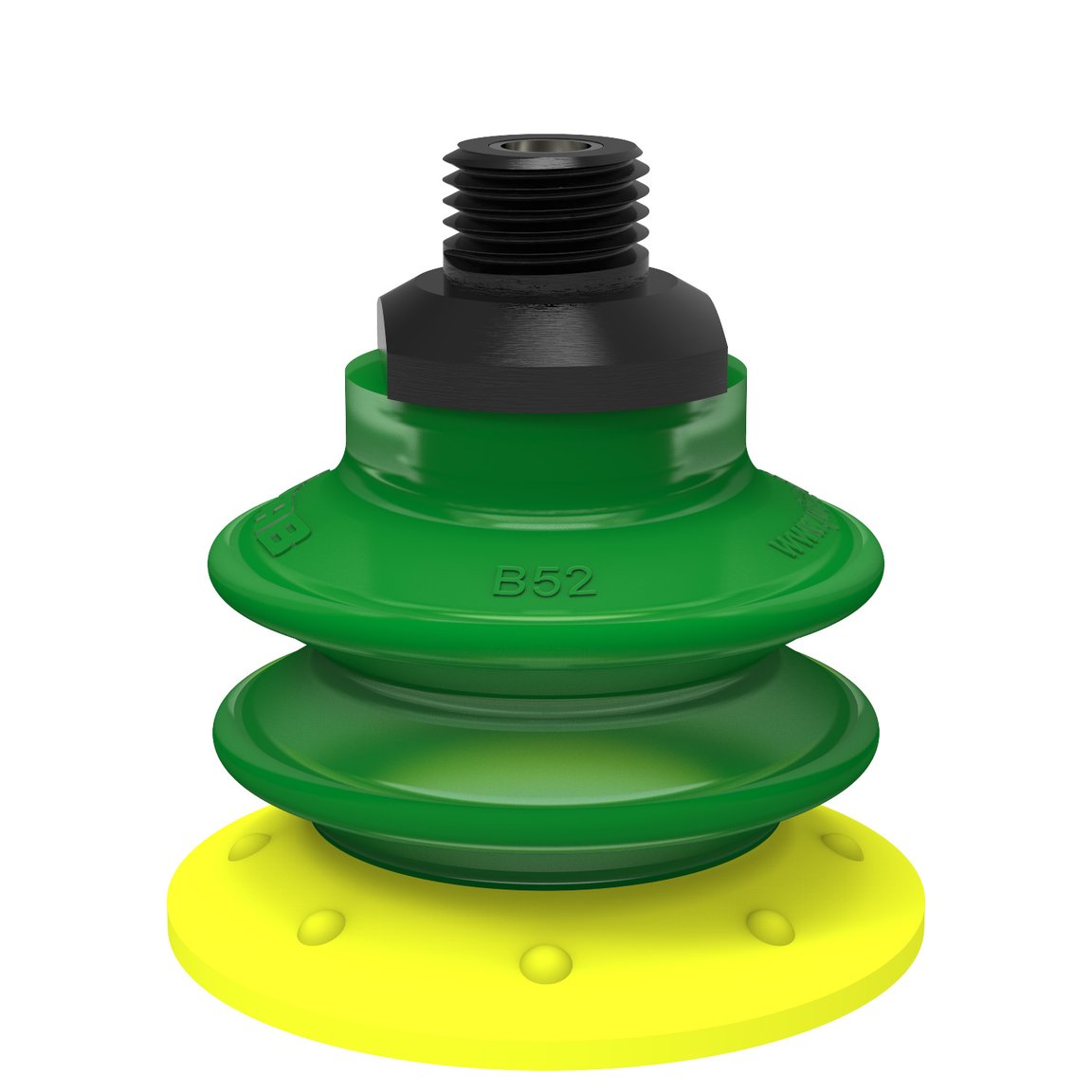 Suction cup BX52P Polyurethane 30/60 with filter, 1/4" NPT male, with mesh filter