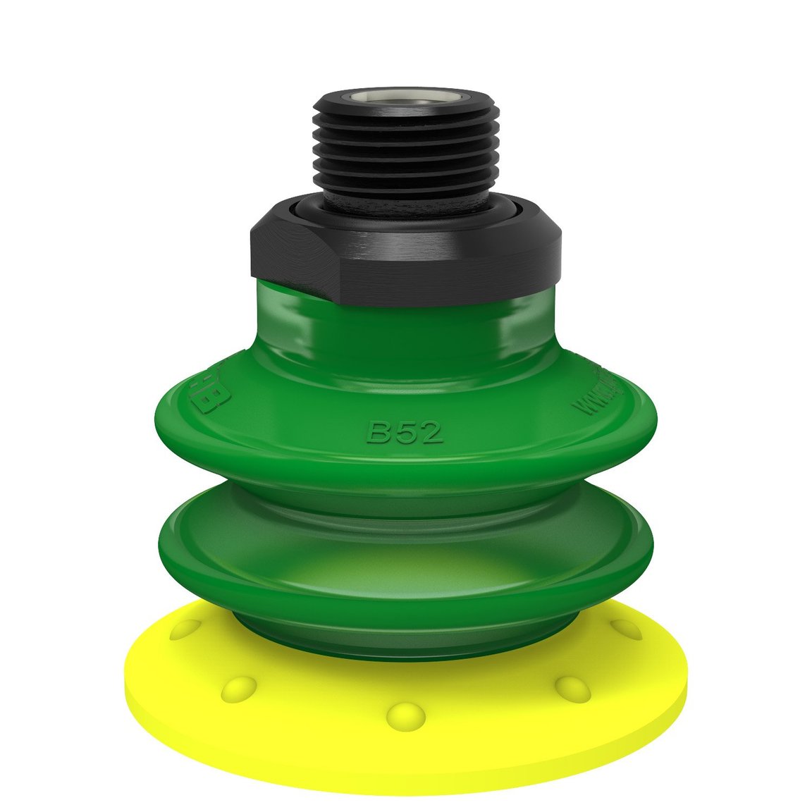 Suction cup BX52P Polyurethane 30/60 with filter, G3/8" male, with mesh filter