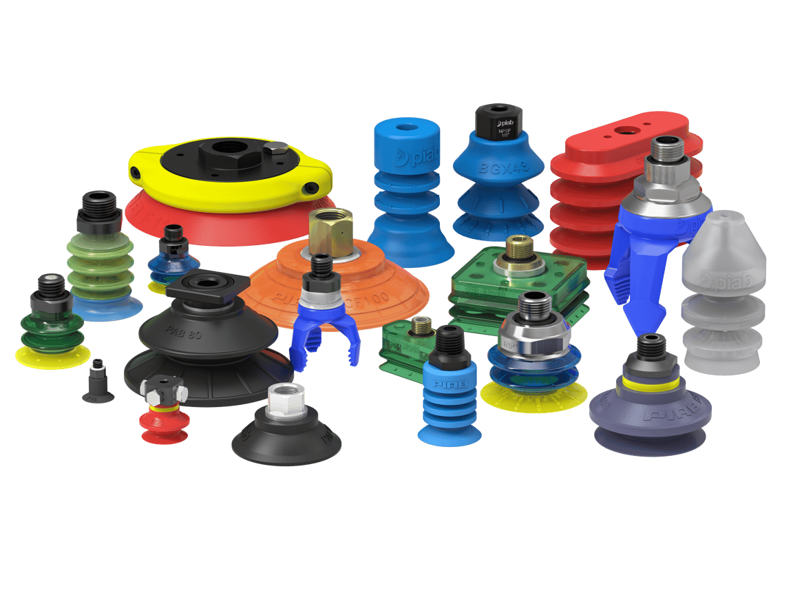 Suction cups and soft grippers