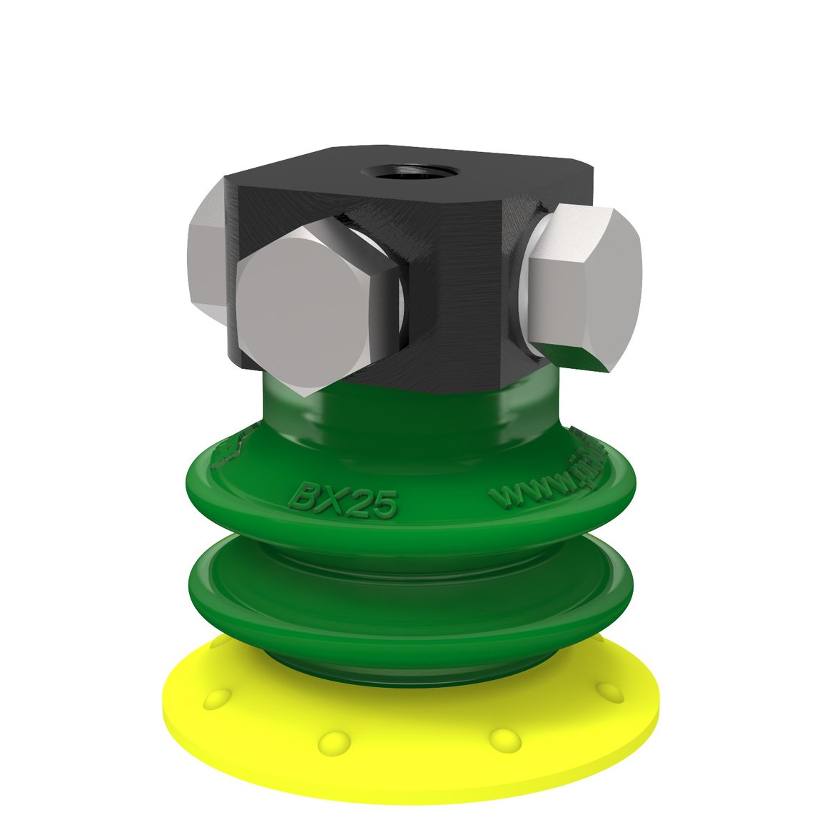 Suction cup BX25P Polyurethane 30/60 with filter, 5xM5 female