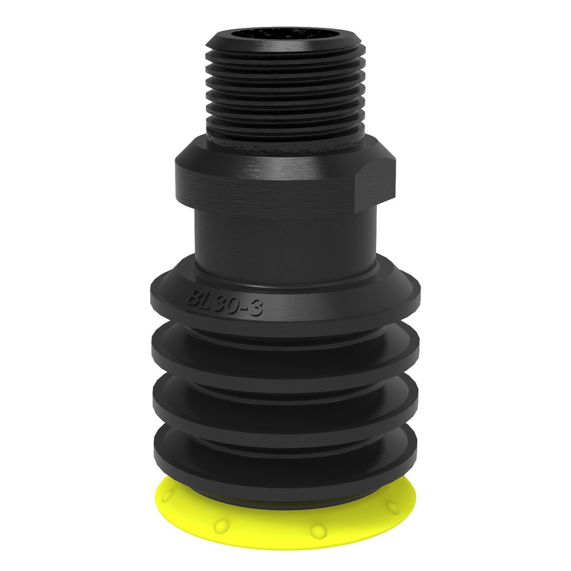 Suction cup BL30-3P Polyurethane 30/70, 3/8" NPT male