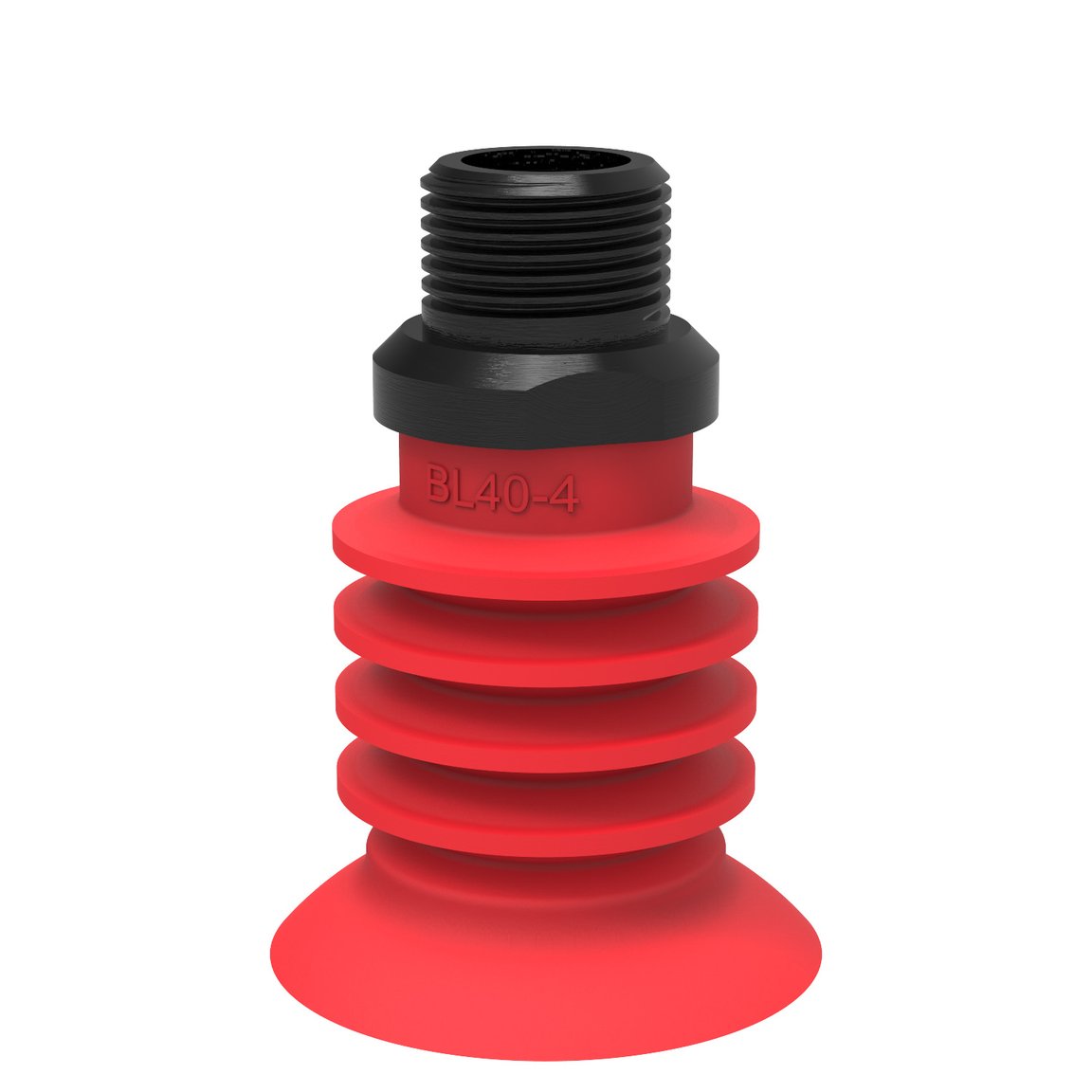 Suction cup BL40-4 Silicone, 3/8" NPT male - 1