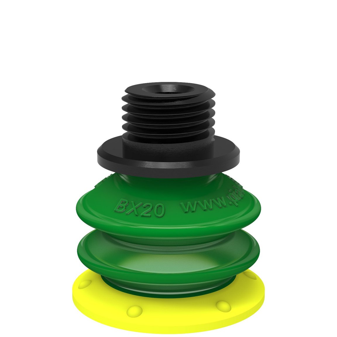 Ventouse BX20P Polyuréthane 30/60, G1/8" mâle / M5 fem. - 1