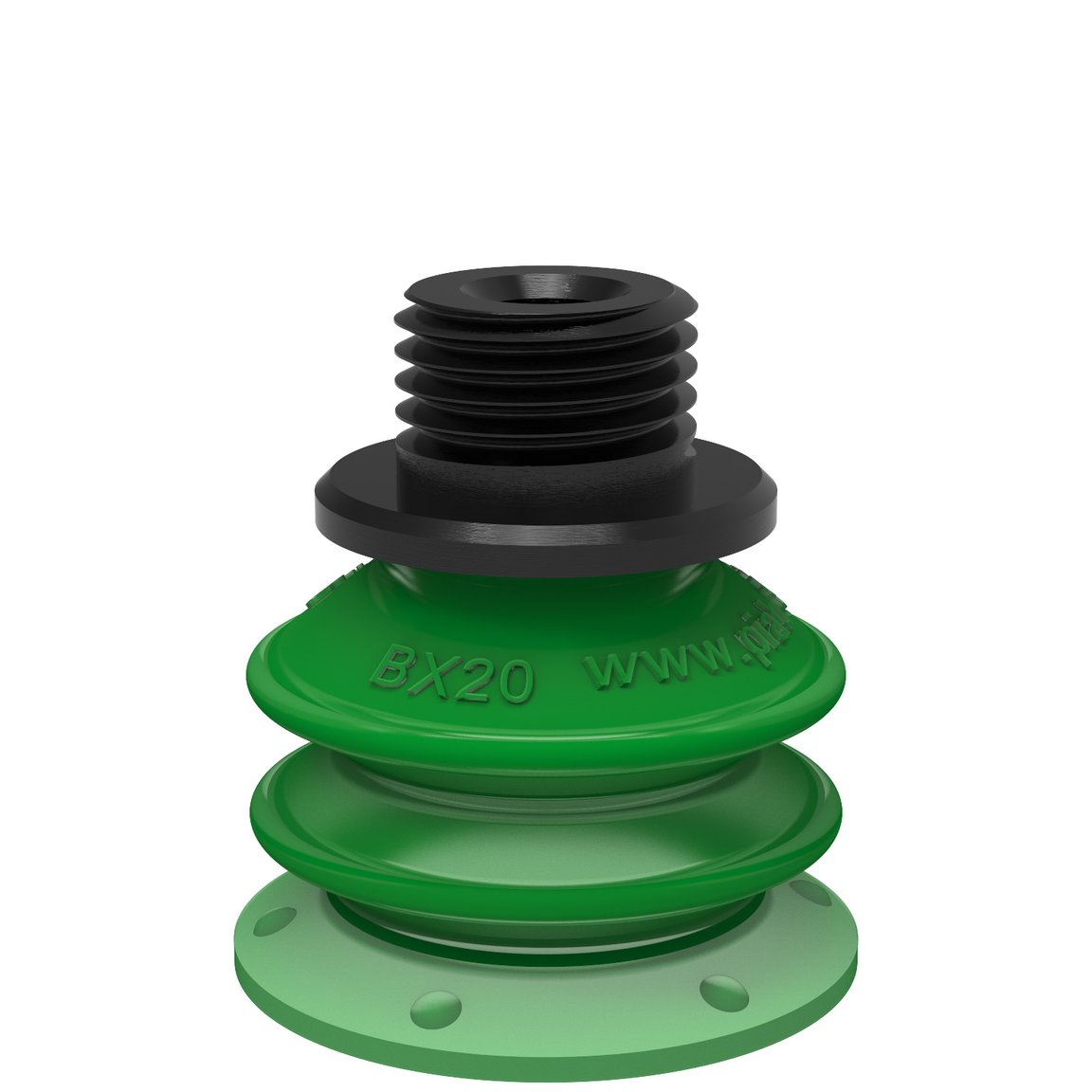 Sugkopp BX20P Polyuretan 60, G1/8" utv. / M5 inv. - 1