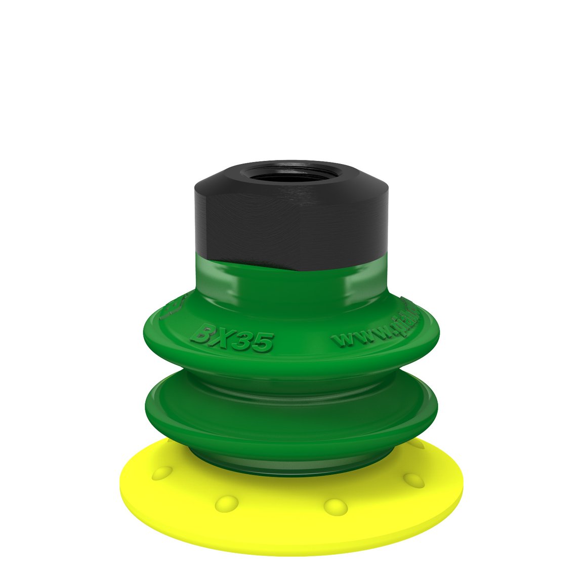 Suction cup BX35P Polyurethane 30/60 with filter, 1/8" NPSF female, with mesh filter - 1